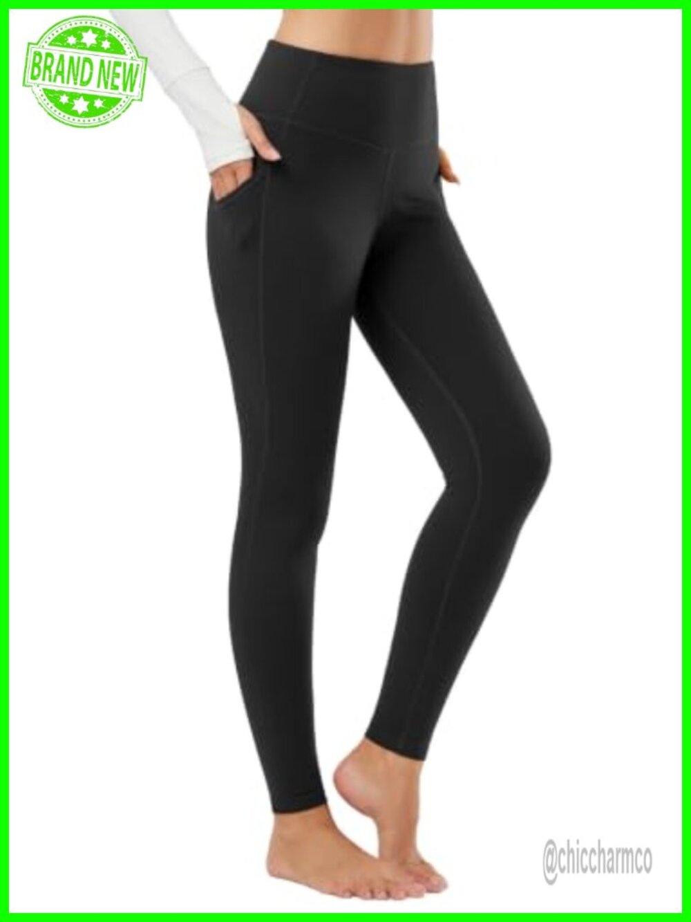 Fleece Lined Leggings Thermal Warm Tights High Waist Winter